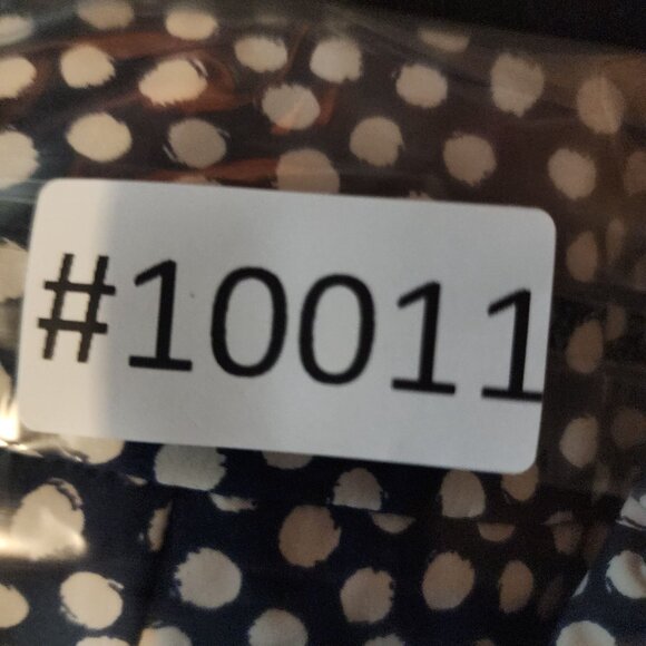 Spanx Shorts Womens 1X Navy Blue Polka Dot Pull On High Rise - Picture 10 of 10